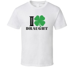Heart Love Shamrock Draught Beer Irish St Patricks Day Drunk Party Pub