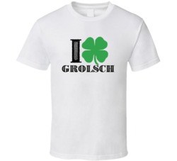 Heart Love Shamrock Grolsch Beer Irish St Patricks Day Drunk Party Pub