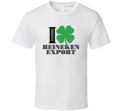 Heart Love Shamrock Heineken Export Beer Irish St Patricks Day Drunk P