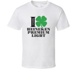 Heart Love Shamrock Heineken Premium Light Beer Irish St Patricks Day 