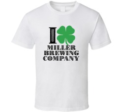 Heart Love Shamrock Miller Brewing Company Beer Irish St Patricks Day 