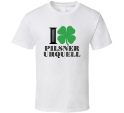 Heart Love Shamrock Pilsner Urquell Beer Irish St Patricks Day Drunk P