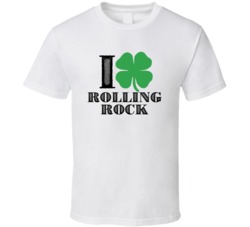 Heart Love Shamrock Rolling Rock Beer Irish St Patricks Day Drunk Part