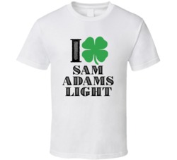 Heart Love Shamrock Sam Adams Light Beer Irish St Patricks Day Drunk P