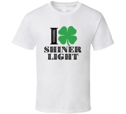 Heart Love Shamrock Shiner Light Beer Irish St Patricks Day Drunk Part
