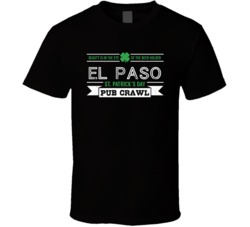 El Paso St Patricks Day Pub Crawl Beer Drinking Party Trending Logo Lo
