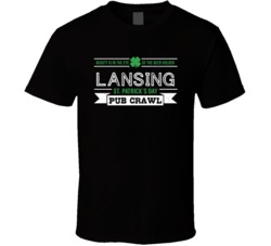 Lansing St Patricks Day Pub Crawl Beer Drinking Party Trending Logo Lo
