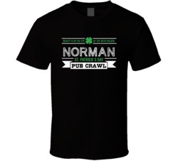 Norman St Patricks Day Pub Crawl Beer Drinking Party Trending Logo Loo