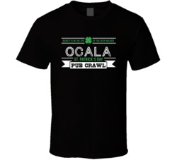 Ocala St Patricks Day Pub Crawl Beer Drinking Party Trending Logo Look