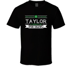 Taylor St Patricks Day Pub Crawl Beer Drinking Party Trending Logo Loo