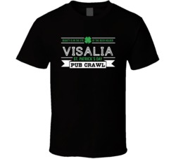 Visalia St Patricks Day Pub Crawl Beer Drinking Party Trending Logo Lo
