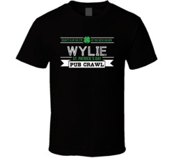 Wylie St Patricks Day Pub Crawl Beer Drinking Party Trending Logo Look