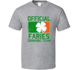 Faries Official Drinking Team Irish Family Custom St Patricks Day T Sh