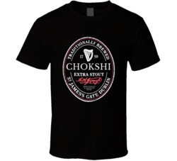 Chokshi Irish Beer Label St Patricks Day Guinness Parody Grunge T Shir