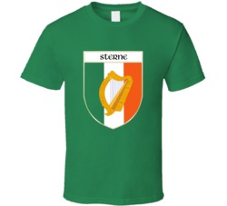 Sterne Irish Surname Ireland Crest Pride T Shirt