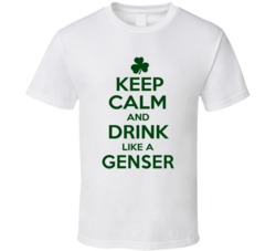 Keep Calm And Drink Like A Genser Irish T Shirt