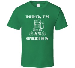 Mccamish Distressed St Patricks Day Last Name T Shirt