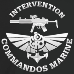 Intervention Commandos Marine Logo T Shirt