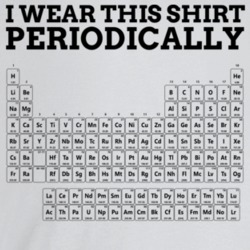 I Wear This Shirt Periodically Periodical Table Funny Science T Shirt