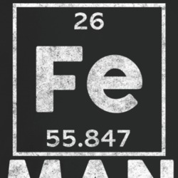 Fe Man Funny Periodic Table T Shirt