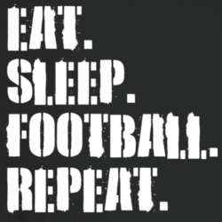 Eat Sleep Football Repeat Sports Fan Gruneg Look T Shirt Eat Sleep Football Repeat Sports Fan Gruneg Look T Shirt