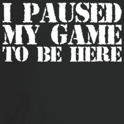 I Paused My Game To Be Here Funny Gamer Video Game Fan T Shirt I Paused My Game To Be Here Funny Gamer Video Game Fan T Shirt