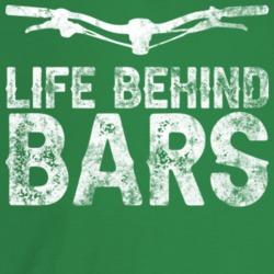 Life Behind Bars Mountain Biking Bicycle Worn Look T Shirt Life Behind Bars Mountain Biking Bicycle Worn Look T Shirt