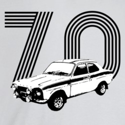 Escort Mk1 Mexico 1970 Vintage Car Lovers T Shirt Escort Mk1 Mexico 1970 Vintage Car Lovers T Shirt