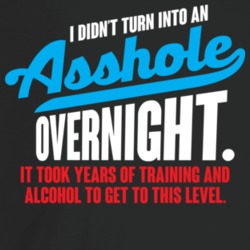 I Didn't Turn Into An Asshole Overnight Funny T Shirt I Didn't Turn Into An Asshole Overnight Funny T Shirt