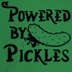 Powered By Pickles Funny Foodie Food Fan T Shirt Powered By Pickles Funny Foodie Food Fan T Shirt