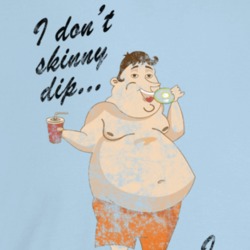 I Don't Skinny Dip I Chunky Dunk Funny Worn Look T Shirt I Don't Skinny Dip I Chunky Dunk Funny Worn Look T Shirt