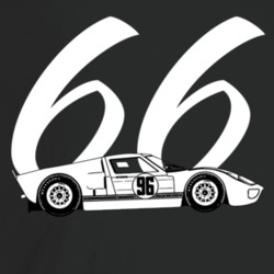 1966 Gt40 Mk2 Motorsport Car Lovers T Shirt 1966 Gt40 Mk2 Motorsport Car Lovers T Shirt
