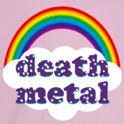 Death Metal Rainbow Cloud 80s Nostalgia T Shirt Death Metal Rainbow Cloud 80s Nostalgia T Shirt