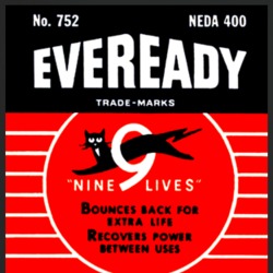 Eveready Nine Lives Battery 80s Nostalgia T Shirt Eveready Nine Lives Battery 80s Nostalgia T Shirt