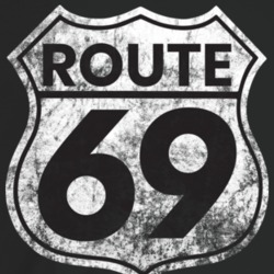 Route 69 Funny Pun Worn Look T Shirt Route 69 Funny Pun Worn Look T Shirt