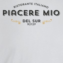 Piacere Mio San Diego Restaurant T Shirt Piacere Mio San Diego Restaurant T Shirt