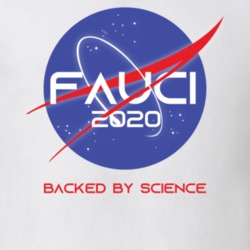 Dr Anthony Fauci 2020 Backed By Science Nasa Logo Parody T Shirt Dr Anthony Fauci 2020 Backed By Science Nasa Logo Parody T Shirt