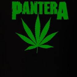 Panteraweed Cannabis Leaf Band T Shirt Panteraweed Cannabis Leaf Band T Shirt