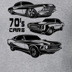 70s Classic Car Trio Ford Chevy Gm Retro Classic American Muscle Car F 70s Classic Car Trio Ford Chevy Gm Retro Classic American Muscle Car F