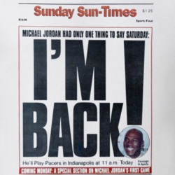 IâÂÂm Back Michael Jordan Unretired Newsp IâÂÂm Back Michael Jordan Unretired Newsp