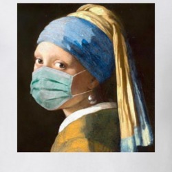 Girl With The Pearl Earring Face Mask Pandemic 2020 Parody T Shirt Girl With The Pearl Earring Face Mask Pandemic 2020 Parody T Shirt