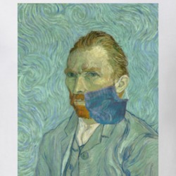 Van Gogh Portrait Face Mask Funny Pandemic 2020 T Shirt Van Gogh Portrait Face Mask Funny Pandemic 2020 T Shirt