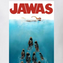 Jawas Jaws Star Wars Movie Mashup Parody T Shirt Jawas Jaws Star Wars Movie Mashup Parody T Shirt