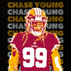 Chase Young Washington Football Name Cartoon T Shirt Chase Young Washington Football Name Cartoon T Shirt