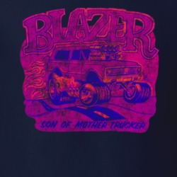 Blazer Son Of Mother Trucker Monster Truck Grunge Look T Shirt Blazer Son Of Mother Trucker Monster Truck Grunge Look T Shirt