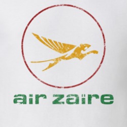 Air Zaire Airline Retro Logo T Shirt Air Zaire Airline Retro Logo T Shirt