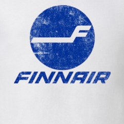 Finnair Airlines Retro Vintage Logo T Shirt Finnair Airlines Retro Vintage Logo T Shirt