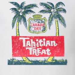 Canada Dry Tahitian Treat Vintage Retro Soda Label Logo T Shirt Canada Dry Tahitian Treat Vintage Retro Soda Label Logo T Shirt
