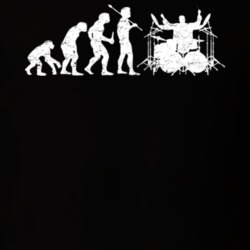 Evolution Drummer Musician Grunge Look T Shirt Evolution Drummer Musician Grunge Look T Shirt