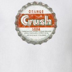 Crush Soda Vintage Bottle Cap Orange Pop Fizz Drink Fan Worn Look T Sh Crush Soda Vintage Bottle Cap Orange Pop Fizz Drink Fan Worn Look T Sh